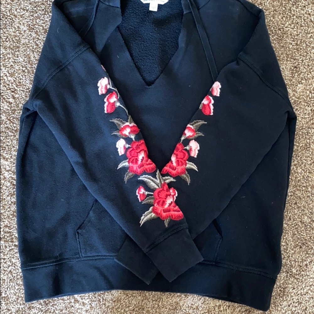 American Eagle Outfitters Hoodie with Flowers